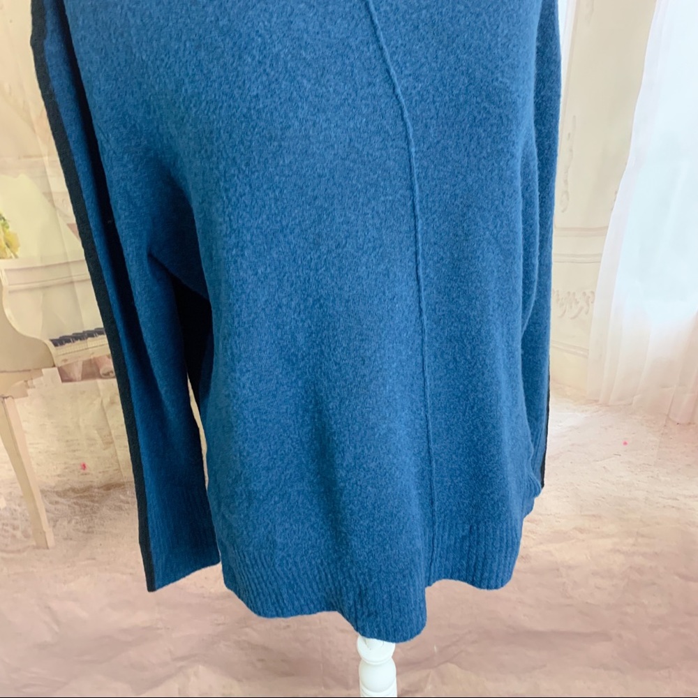 SOLD Athleta Transit Color block Wool Turtleneck Sweater - Picture 6 of 11